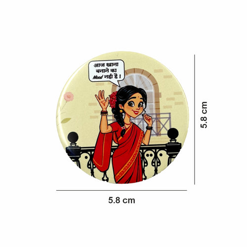 Khana Banane Ka Mood Nahi Hai - Fridge Magnet