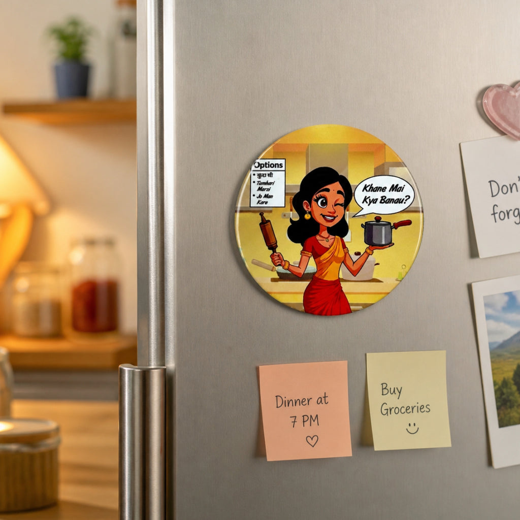 Khane Main Kya Banau - Fridge Magnet